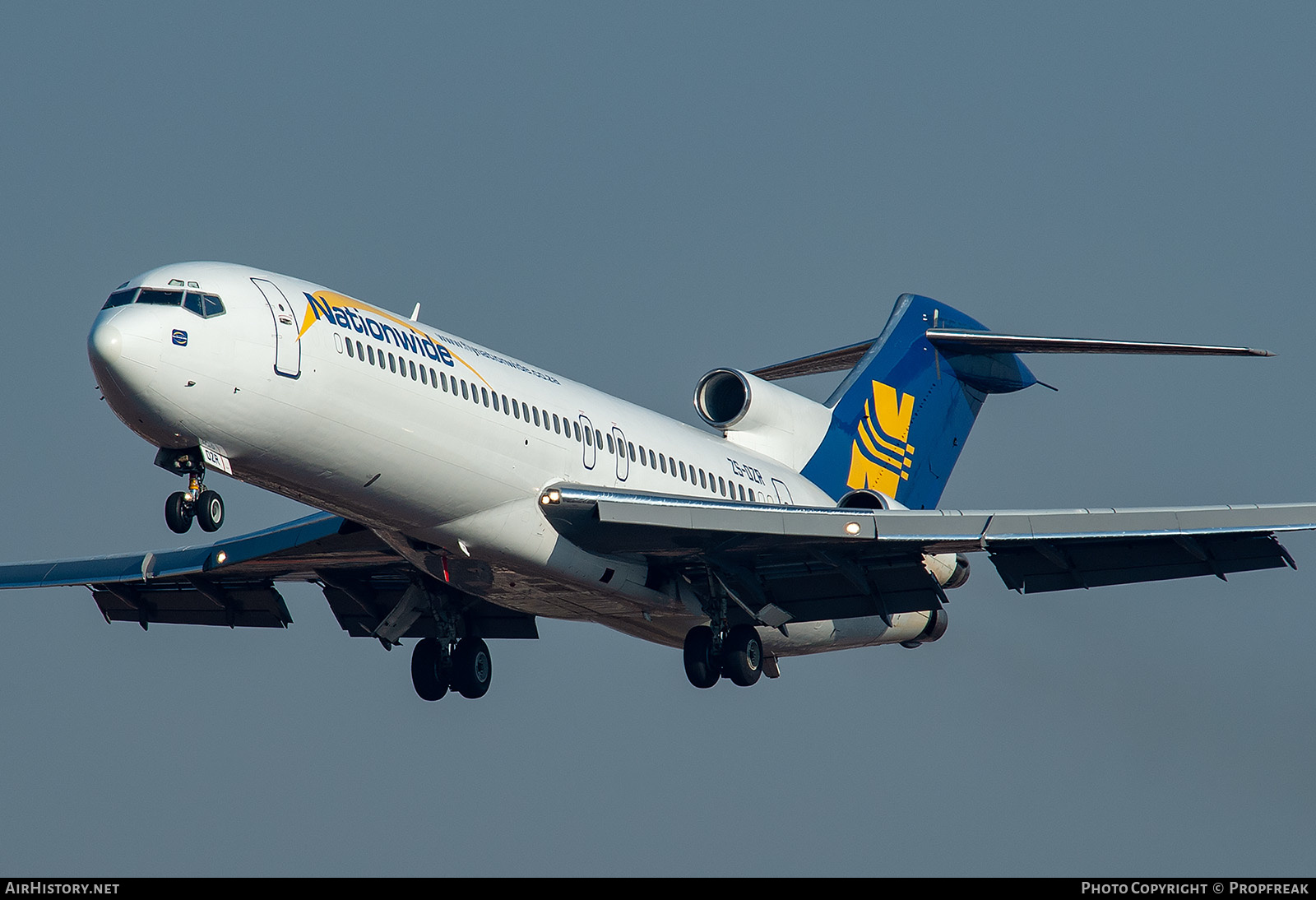 Aircraft Photo of ZS-OZR | Boeing 727-281/Adv | Nationwide Airlines | AirHistory.net #567989