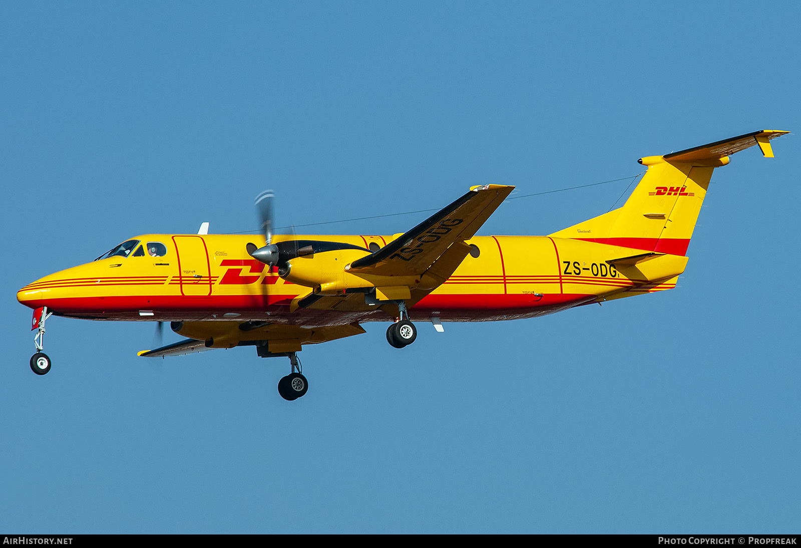 Aircraft Photo of ZS-ODG | Beech 1900C-1 | DHL International | AirHistory.net #567990