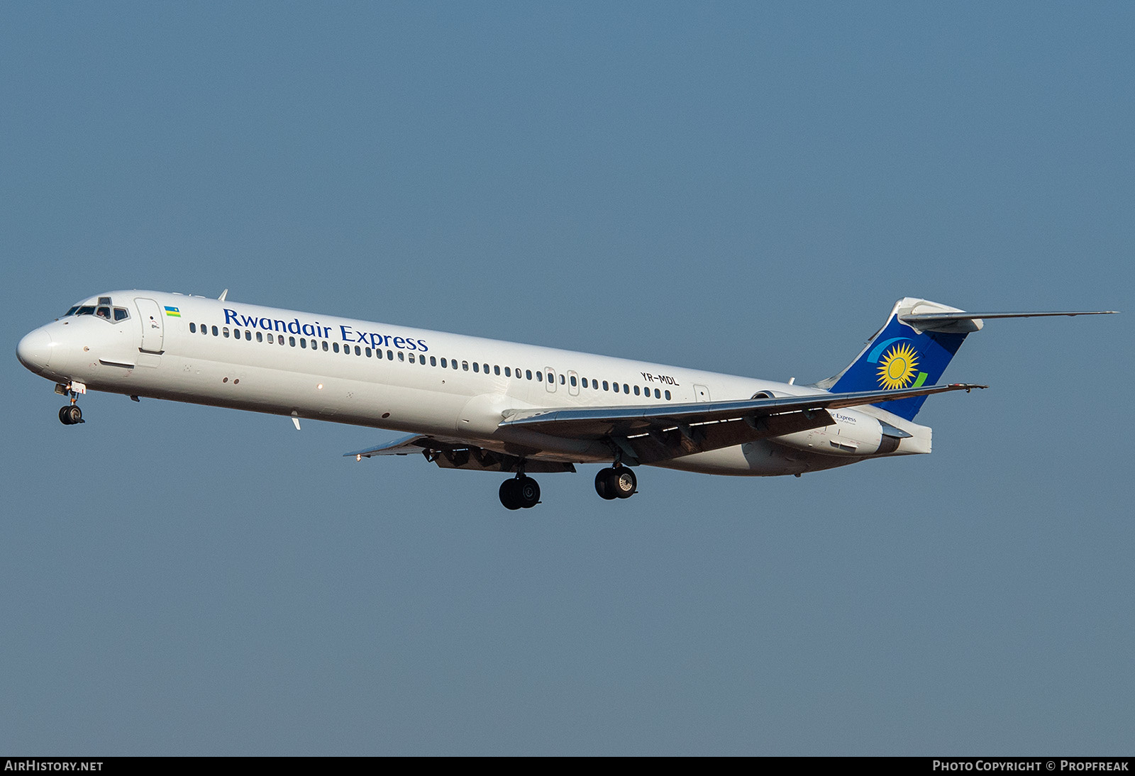 Aircraft Photo of YR-MDL | McDonnell Douglas MD-82 (DC-9-82) | Rwandair Express | AirHistory.net #568001