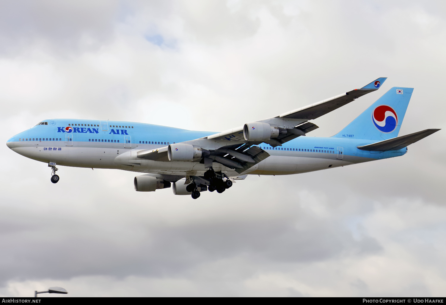 Aircraft Photo of HL7487 | Boeing 747-4B5 | Korean Air | AirHistory.net #568026