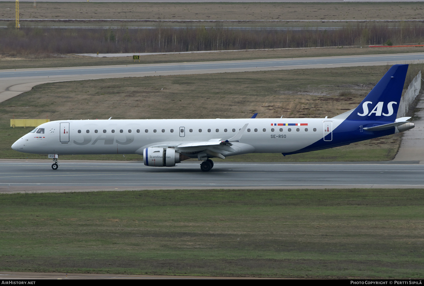 Aircraft Photo of SE-RSO | Embraer 195LR (ERJ-190-200LR) | Scandinavian Airlines - SAS | AirHistory.net #568041