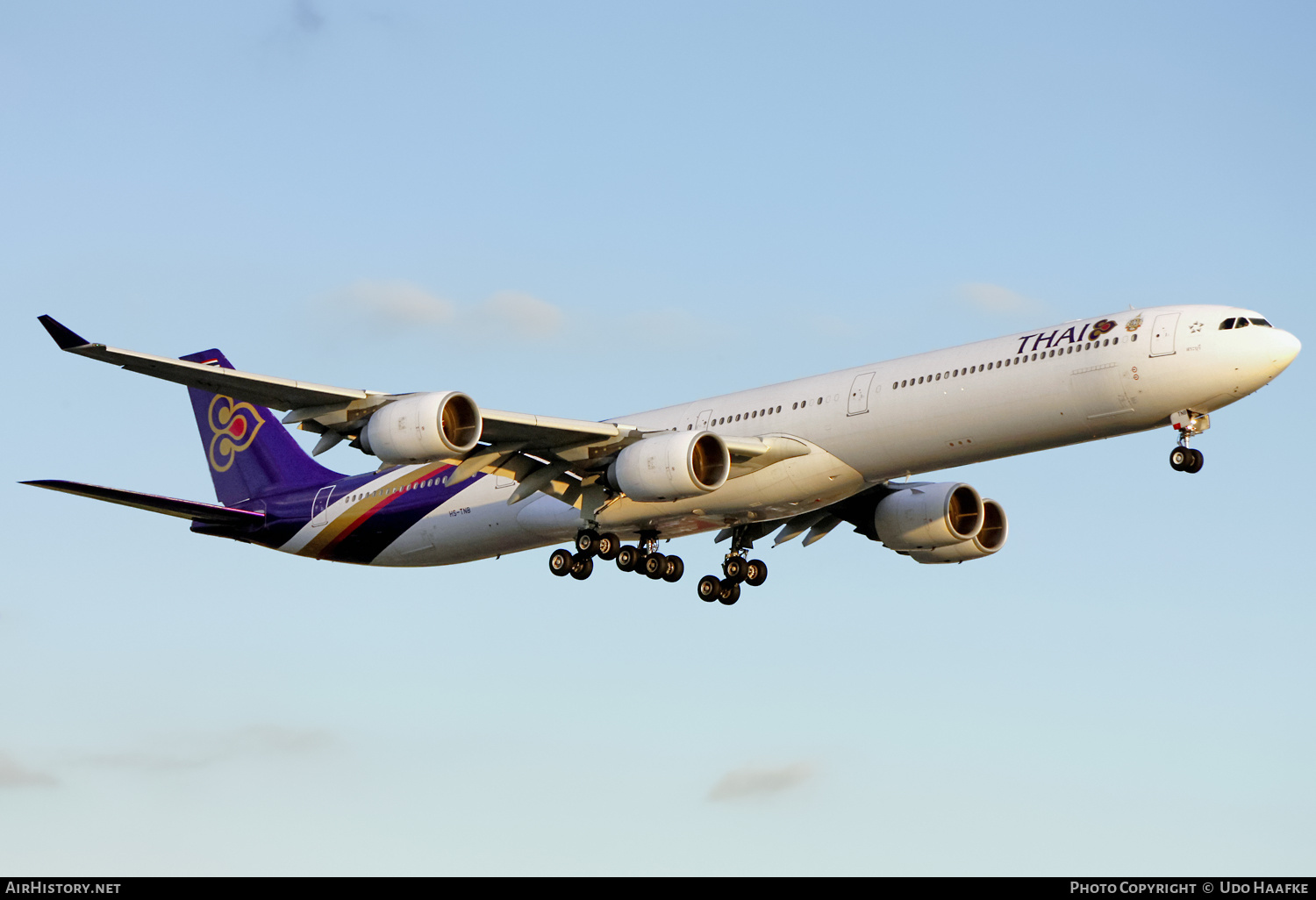 Aircraft Photo of HS-TNB | Airbus A340-642 | Thai Airways International | AirHistory.net #568108