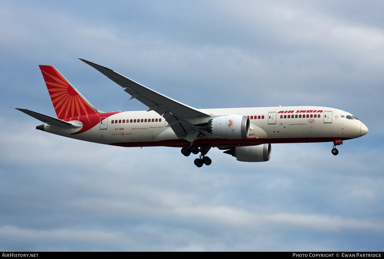 Aircraft Photo of VT-ANA | Boeing 787-8 Dreamliner | Air India | AirHistory.net #568110
