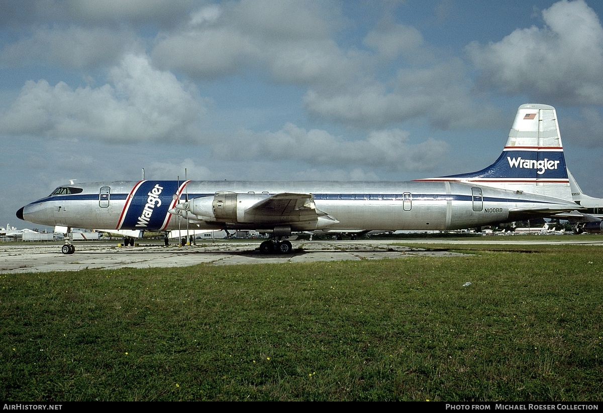 Aircraft Photo of N100BB | Canadair CL-44D4-6 | Wrangler Aviation | AirHistory.net #568195