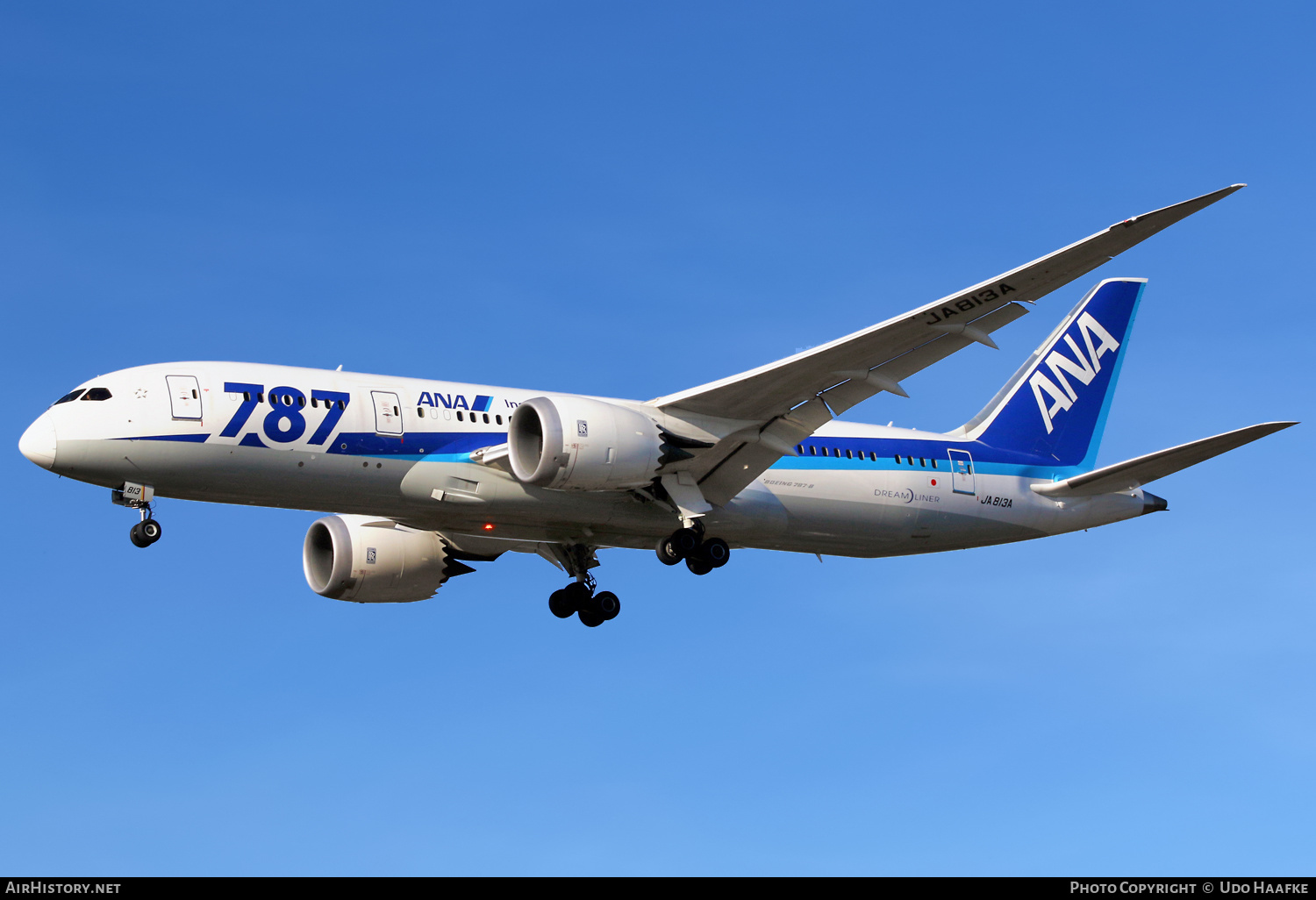 Aircraft Photo of JA831A | Boeing 787-8 Dreamliner | All Nippon Airways - ANA | AirHistory.net #568216