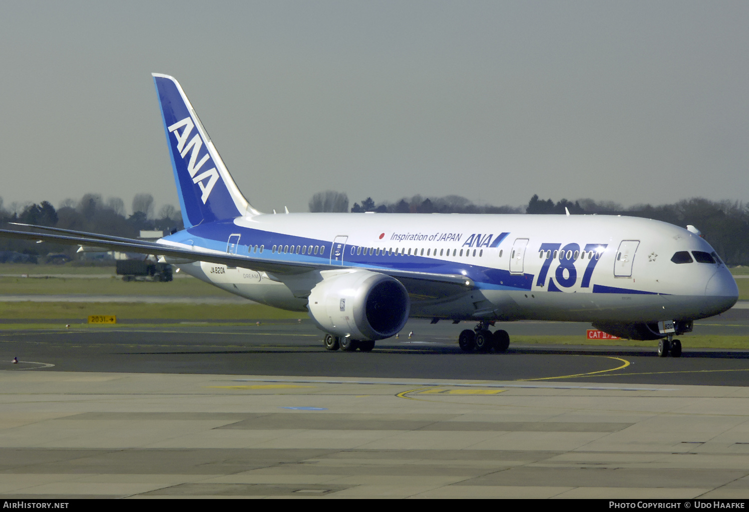 Aircraft Photo of JA820A | Boeing 787-8 Dreamliner | All Nippon Airways - ANA | AirHistory.net #568232