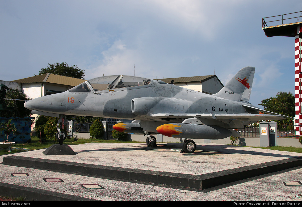 Aircraft Photo of TT-5316 | British Aerospace Hawk 53 | Indonesia - Air Force | AirHistory.net #568310