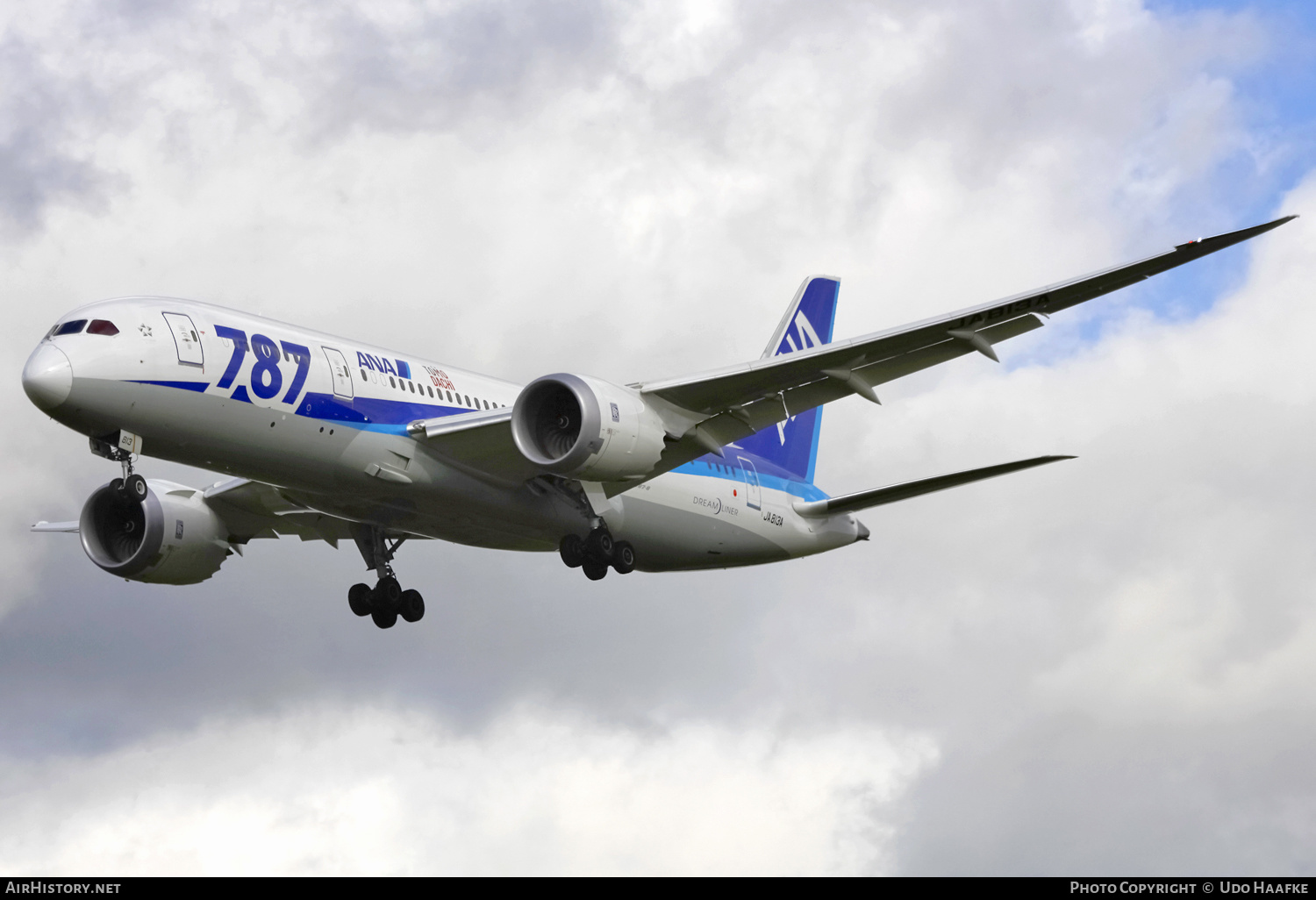 Aircraft Photo of JA813A | Boeing 787-8 Dreamliner | All Nippon Airways - ANA | AirHistory.net #568315
