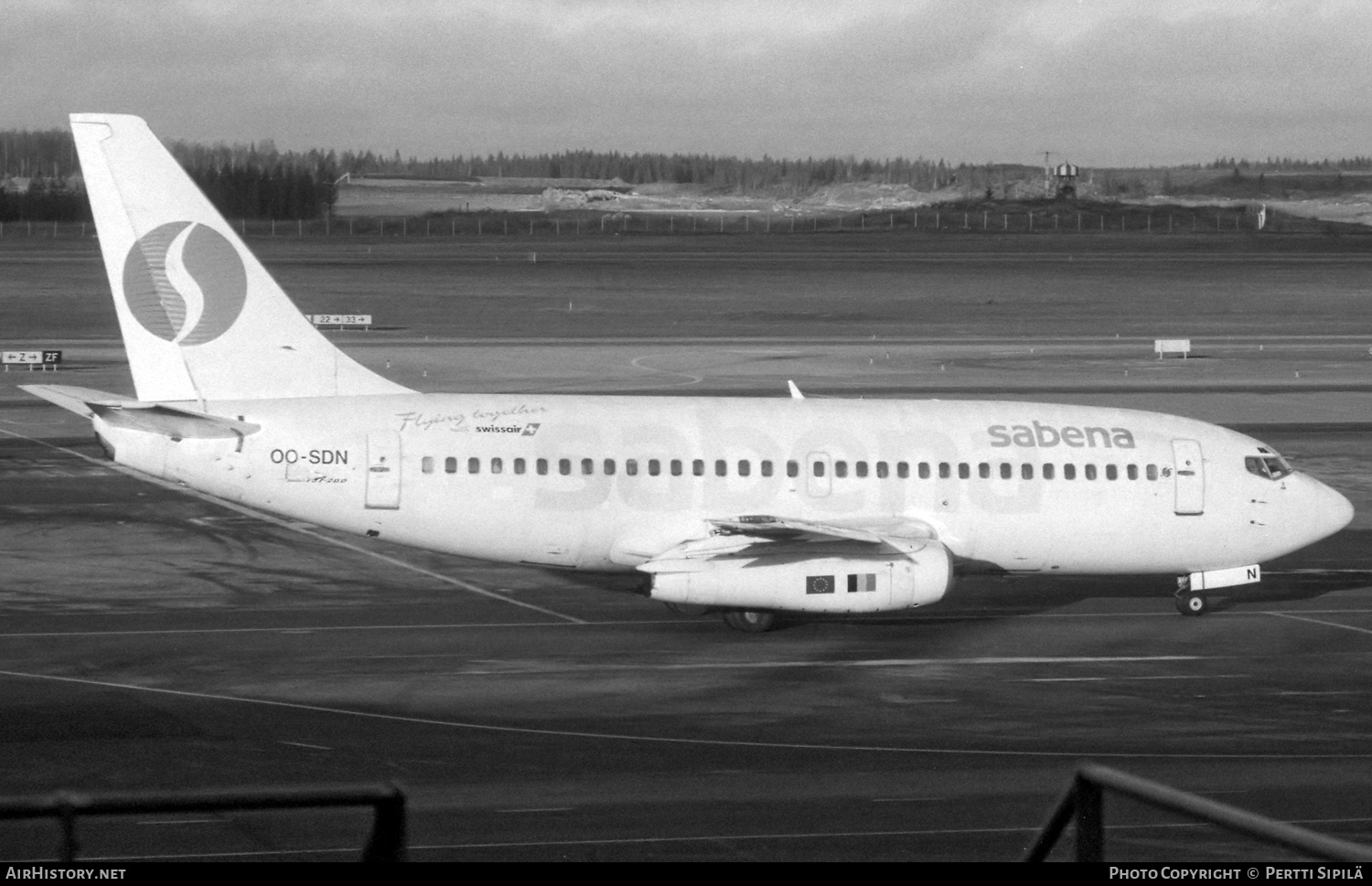 Aircraft Photo of OO-SDN | Boeing 737-229/Adv | Sabena | AirHistory.net #568349