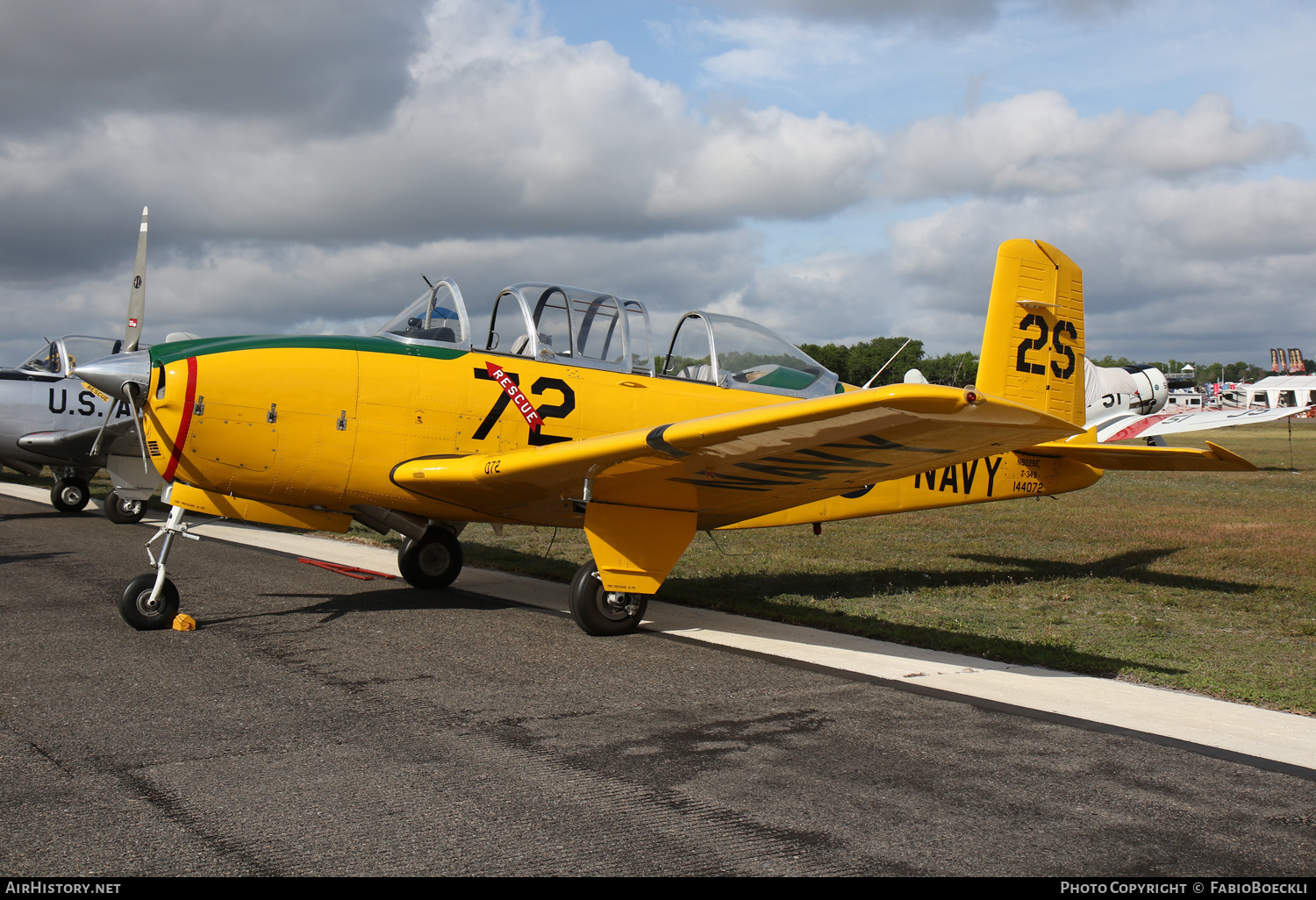 Aircraft Photo of N8226E / 144072 | Beech T-34B Mentor | USA - Navy | AirHistory.net #568484