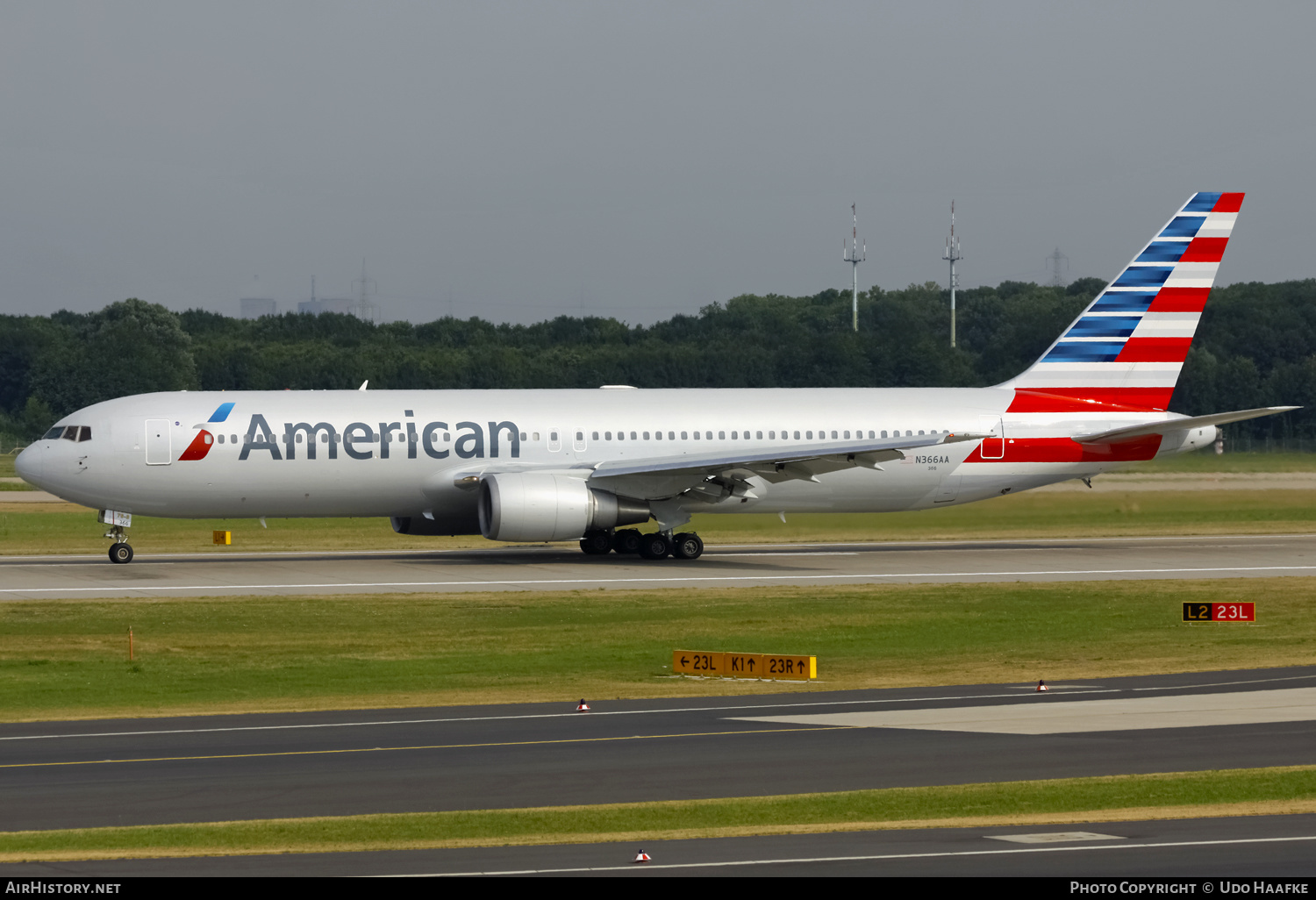 Aircraft Photo of N366AA | Boeing 767-323/ER | American Airlines | AirHistory.net #568560