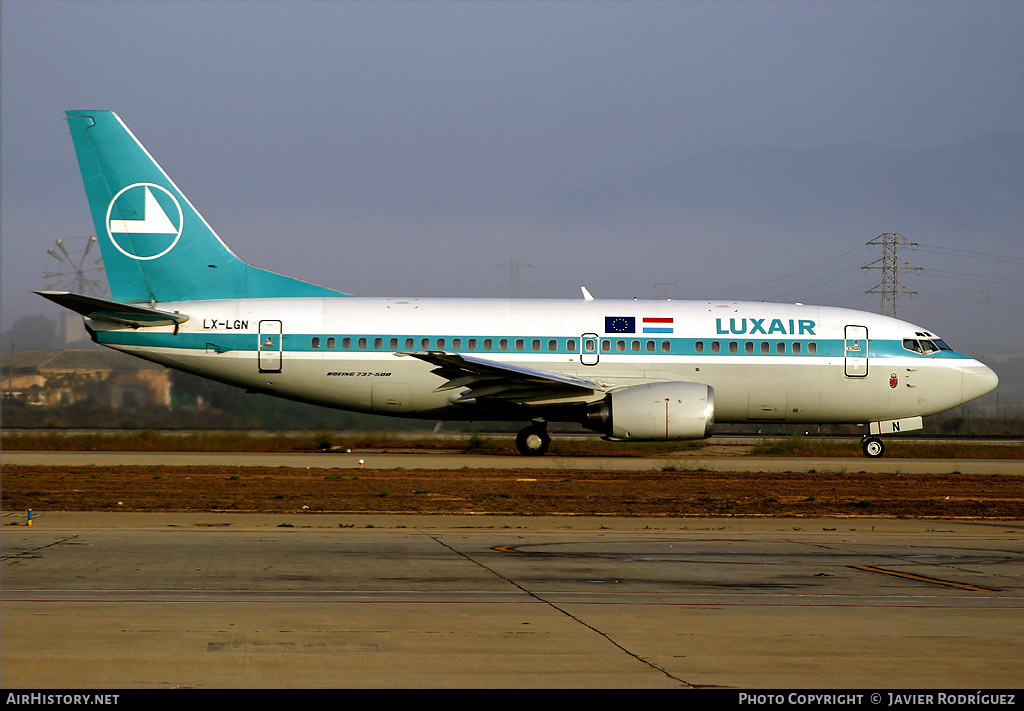 Aircraft Photo of LX-LGN | Boeing 737-59D | Luxair | AirHistory.net #568662