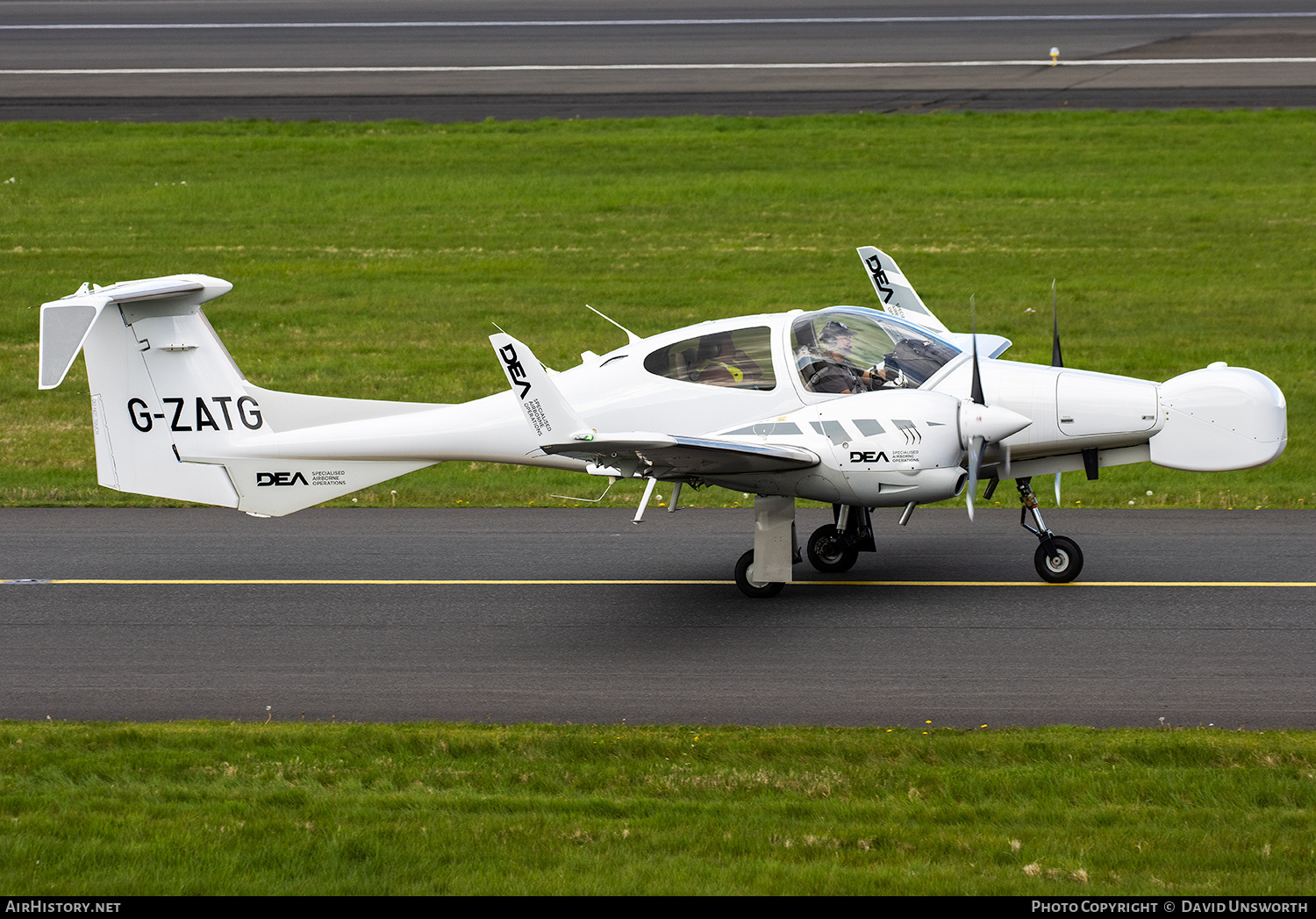 Aircraft Photo of G-ZATG | Diamond DA42 M Twin Star | DEA Specialised Airborne Operations | AirHistory.net #568664