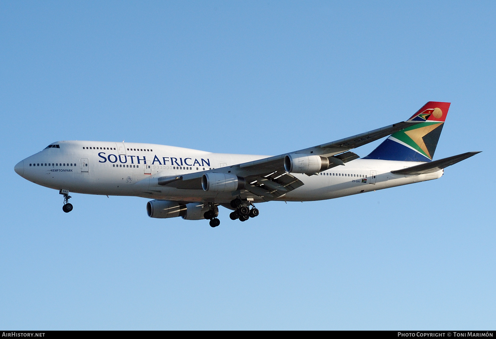 Aircraft Photo of ZS-SAX | Boeing 747-444 | South African Airways | AirHistory.net #568671
