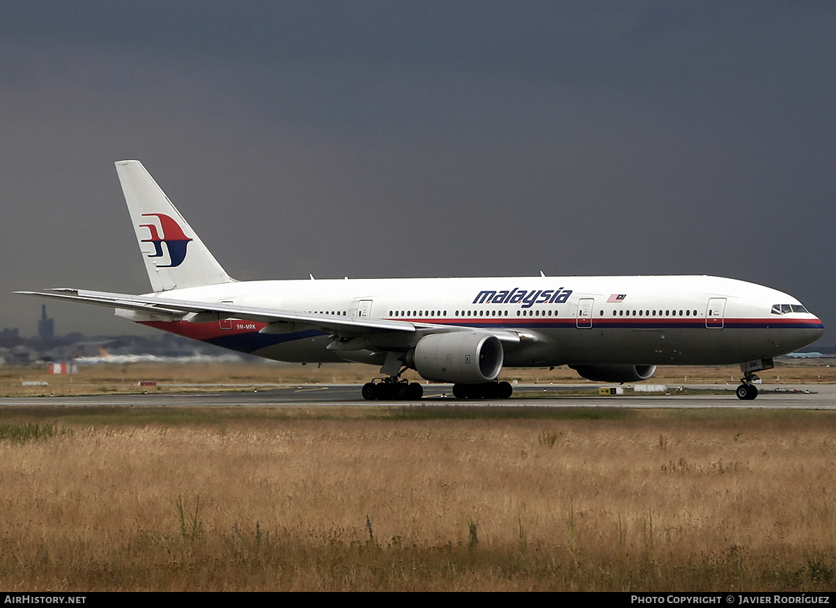 Aircraft Photo of 9M-MRK | Boeing 777-2H6/ER | Malaysia Airlines | AirHistory.net #568715