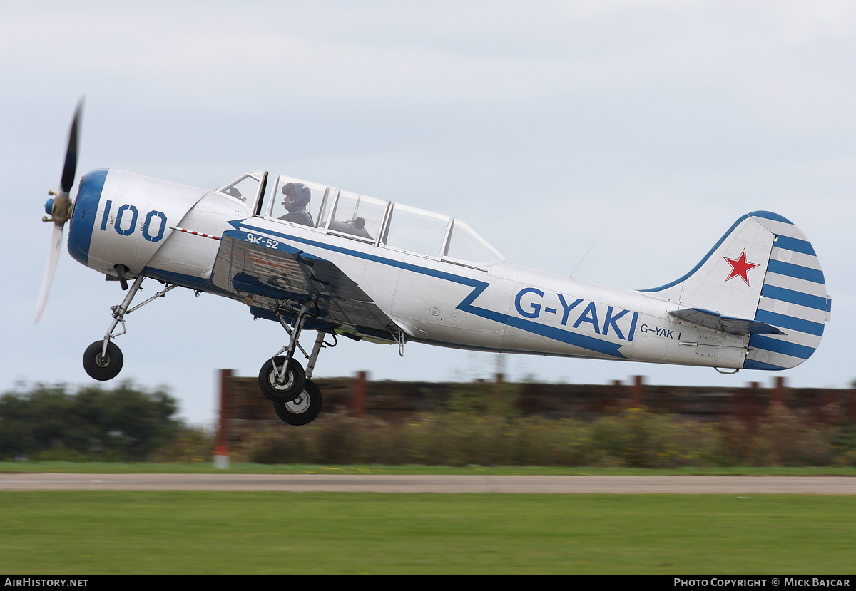 Aircraft Photo of G-YAKI | Yakovlev Yak-52 | Soviet Union - DOSAAF | AirHistory.net #568742