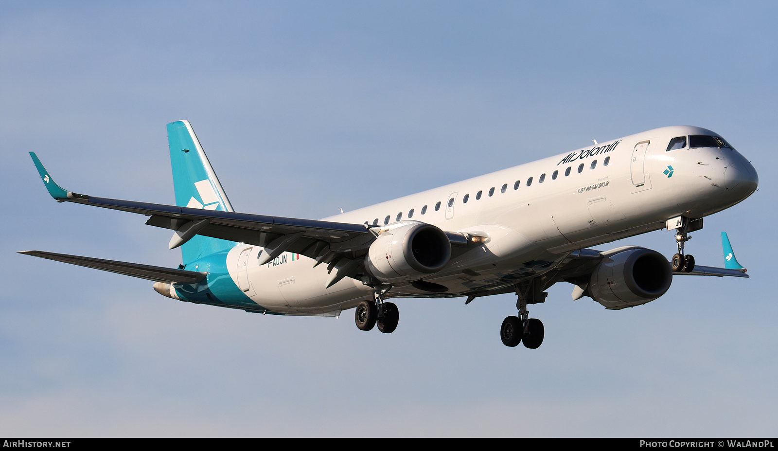 Aircraft Photo of I-ADJN | Embraer 195LR (ERJ-190-200LR) | Air Dolomiti | AirHistory.net #568766