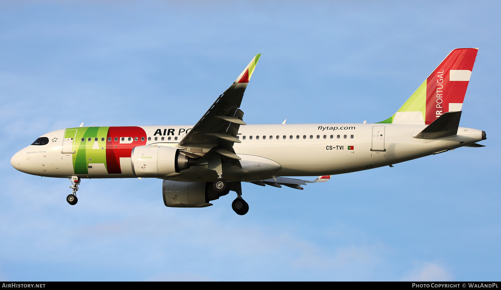 Aircraft Photo of CS-TVI | Airbus A320-251N | TAP Air Portugal | AirHistory.net #568771