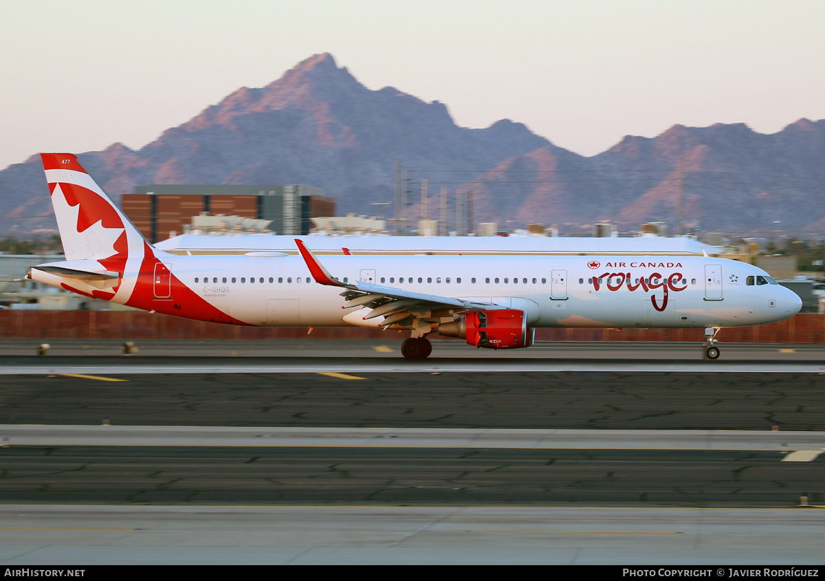 Aircraft Photo of C-GHQG | Airbus A321-211 | Air Canada Rouge | AirHistory.net #568859