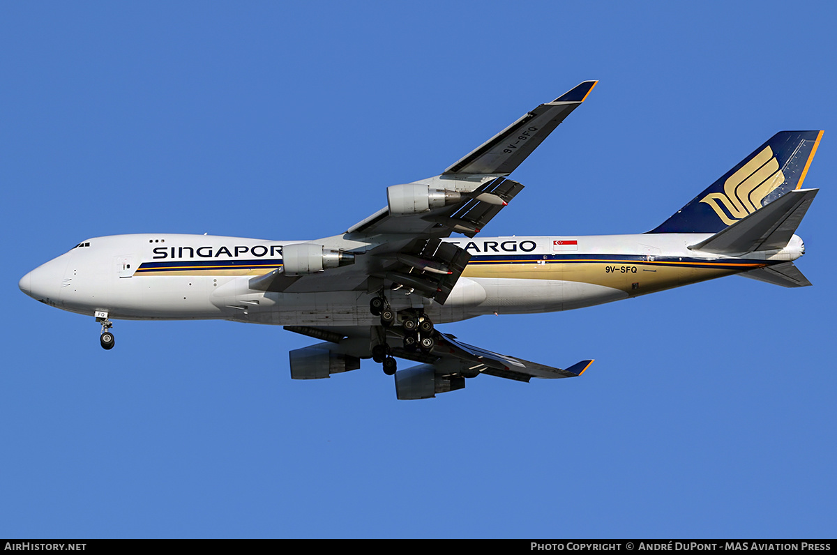 Aircraft Photo of 9V-SFQ | Boeing 747-412F/SCD | Singapore Airlines Cargo | AirHistory.net #568860