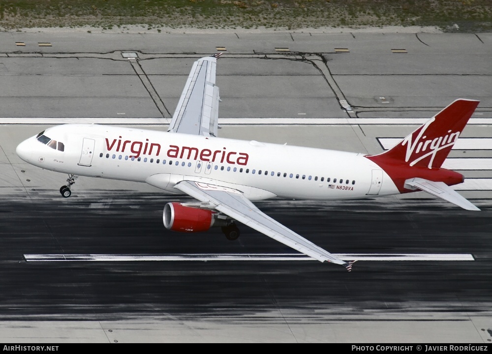 Aircraft Photo of N838VA | Airbus A320-214 | Virgin America | AirHistory.net #568887