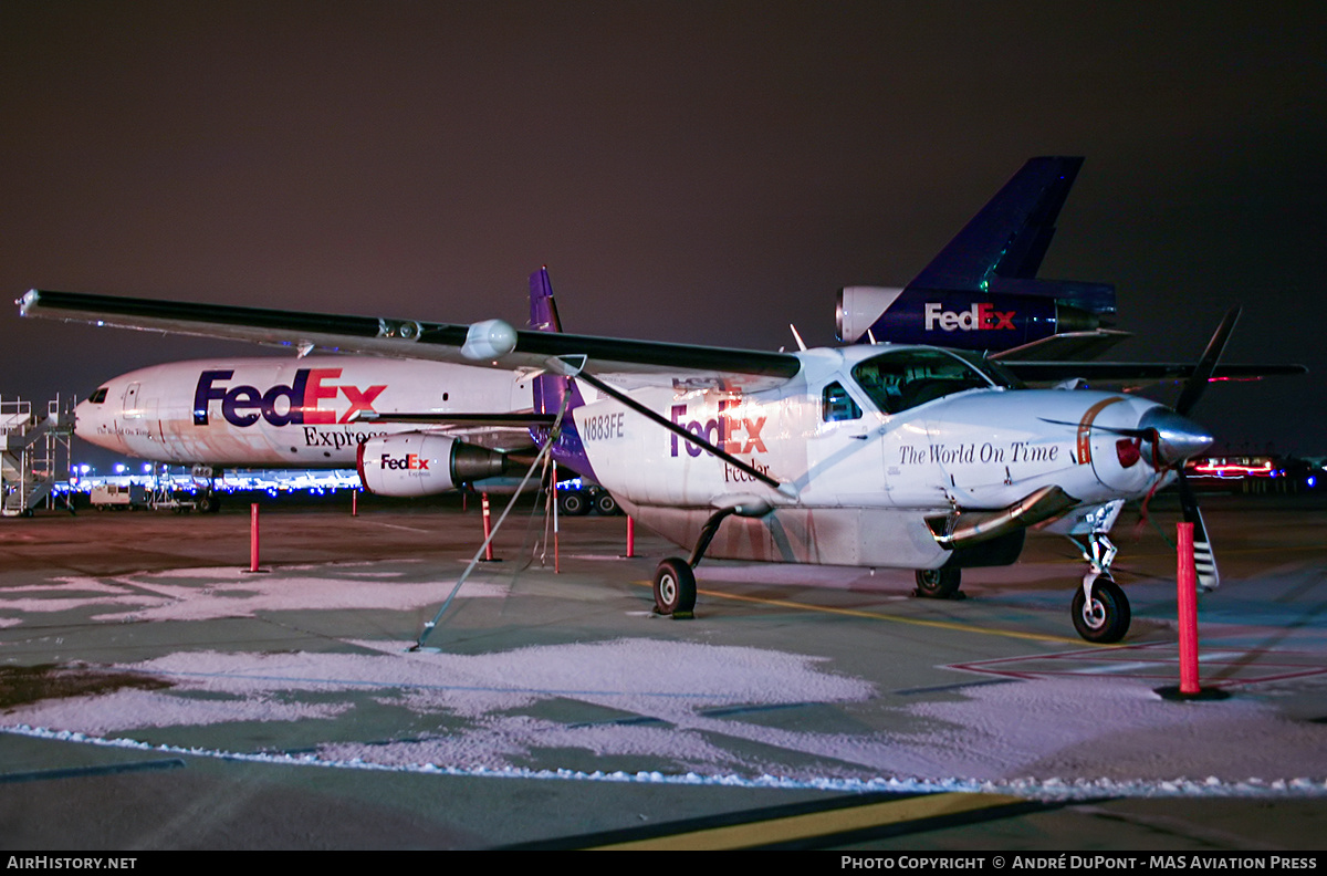 Aircraft Photo of N883FE | Cessna 208B Super Cargomaster | FedEx Feeder | AirHistory.net #568905