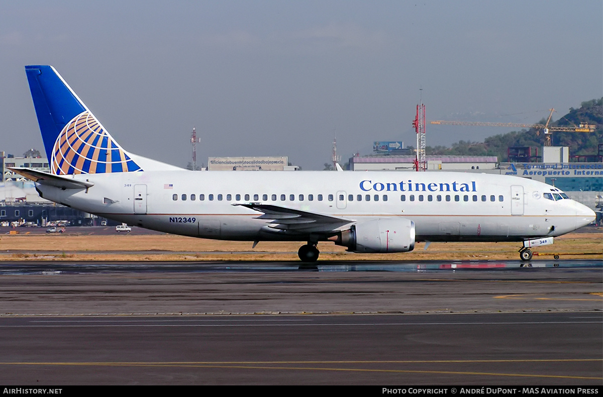 Aircraft Photo of N12349 | Boeing 737-3T0 | Continental Airlines | AirHistory.net #568910