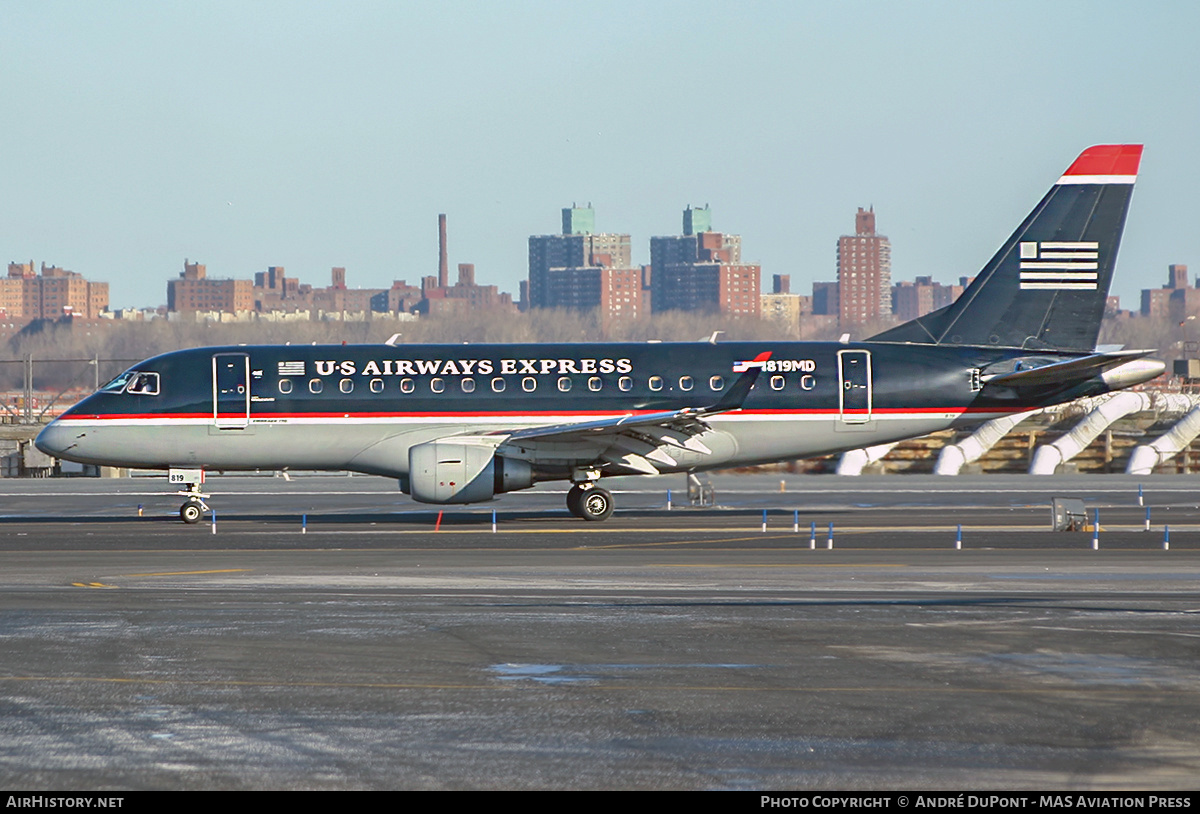Aircraft Photo of N819MD | Embraer 170SU (ERJ-170-100SU) | US Airways Express | AirHistory.net #568918