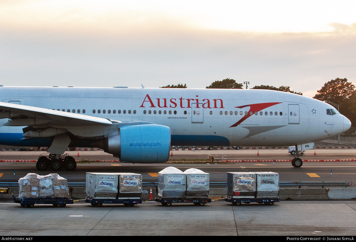 Aircraft Photo of OE-LPA | Boeing 777-2Z9/ER | Austrian Airlines | AirHistory.net #568926