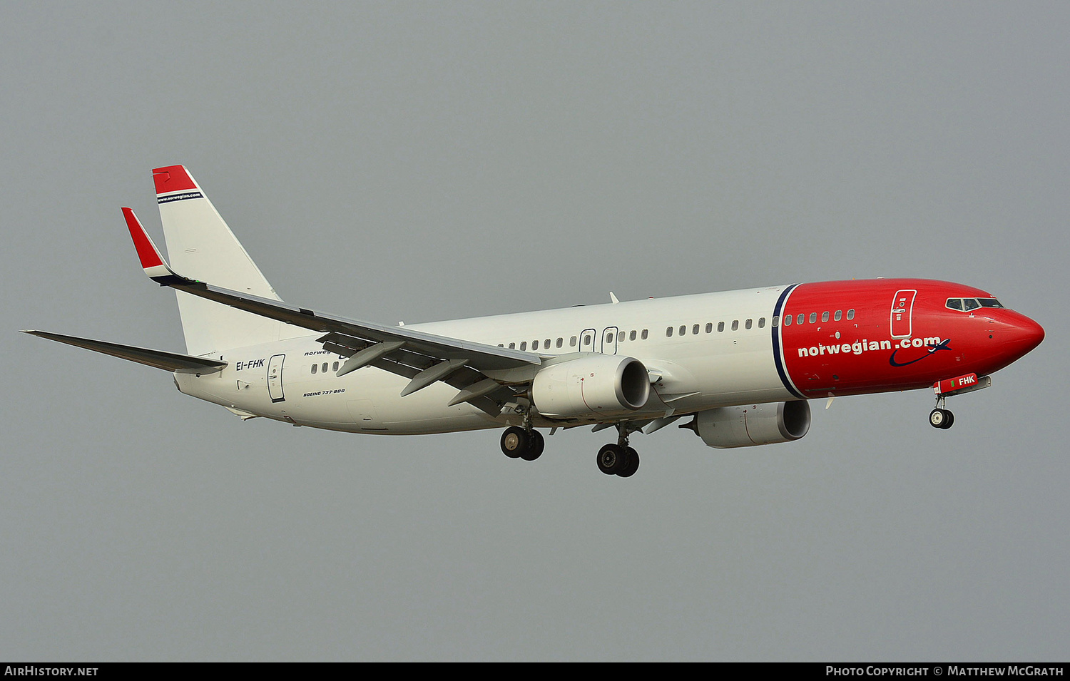 Aircraft Photo of EI-FHK | Boeing 737-8JP | Norwegian | AirHistory.net #568932