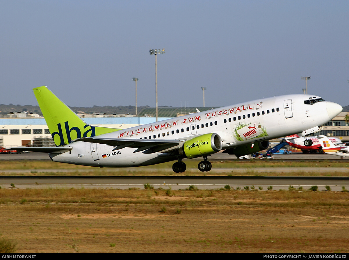 Aircraft Photo of D-ADIG | Boeing 737-3L9 | DBA - Deutsche BA | AirHistory.net #569007