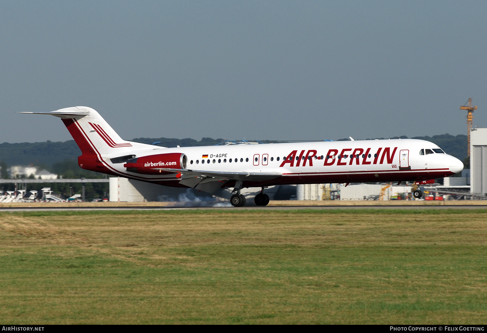 Aircraft Photo of D-AGPE | Fokker 100 (F28-0100) | Air Berlin | AirHistory.net #569015
