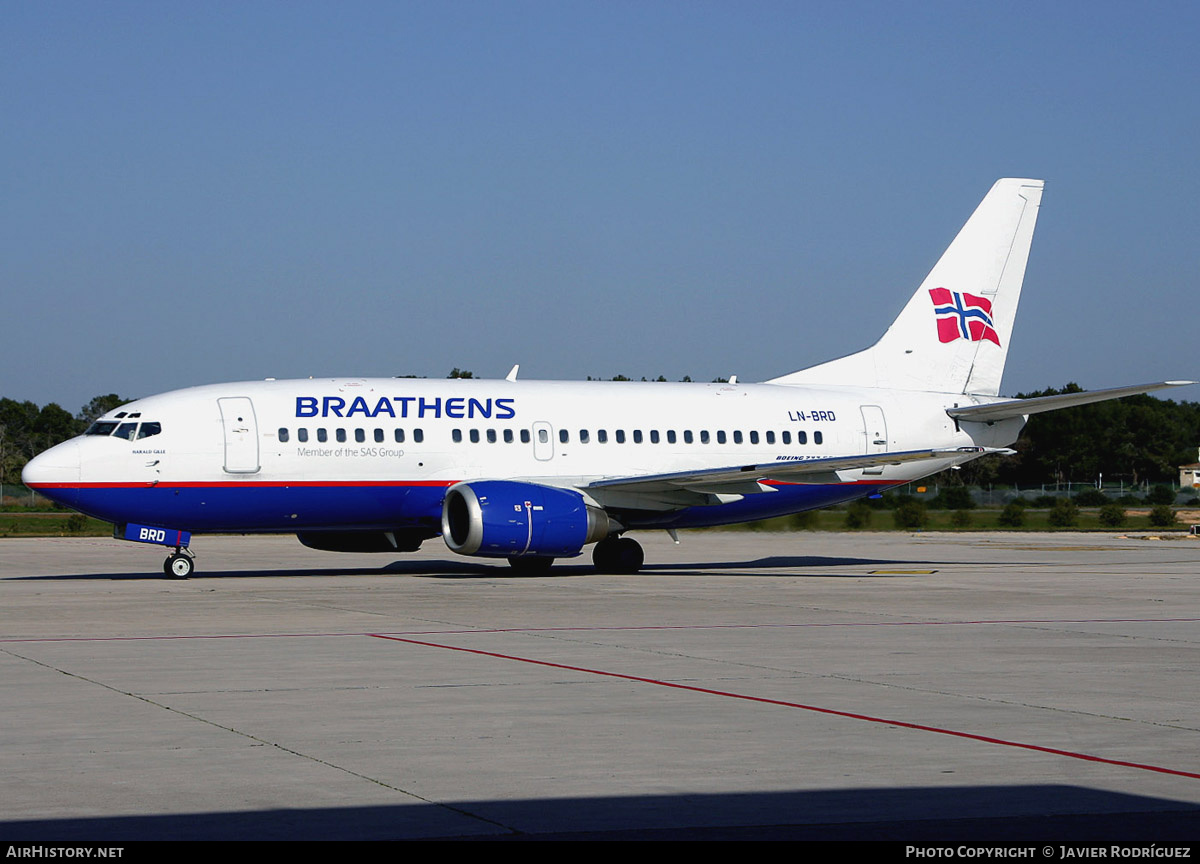 Aircraft Photo of LN-BRD | Boeing 737-505 | Braathens | AirHistory.net #569032