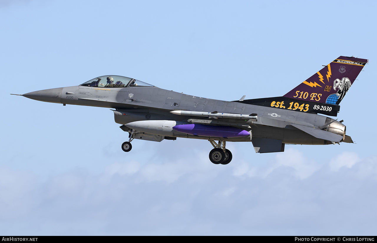 Aircraft Photo of 89-2030 / AF89-030 | General Dynamics F-16CM Fighting Falcon | USA - Air Force | AirHistory.net #569062