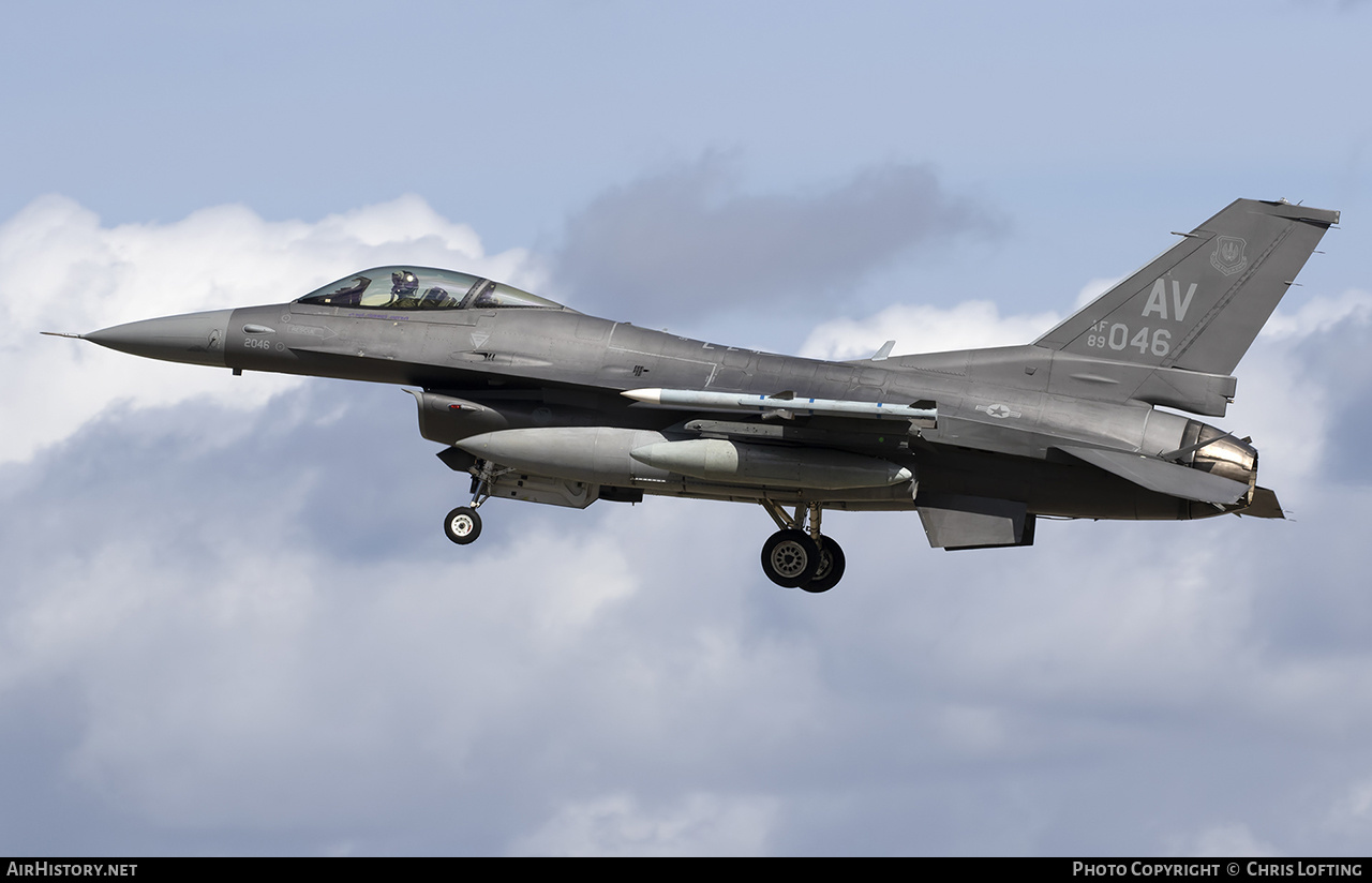 Aircraft Photo of 89-2046 / AF89-046 | Lockheed Martin F-16CM Fighting Falcon | USA - Air Force | AirHistory.net #569076