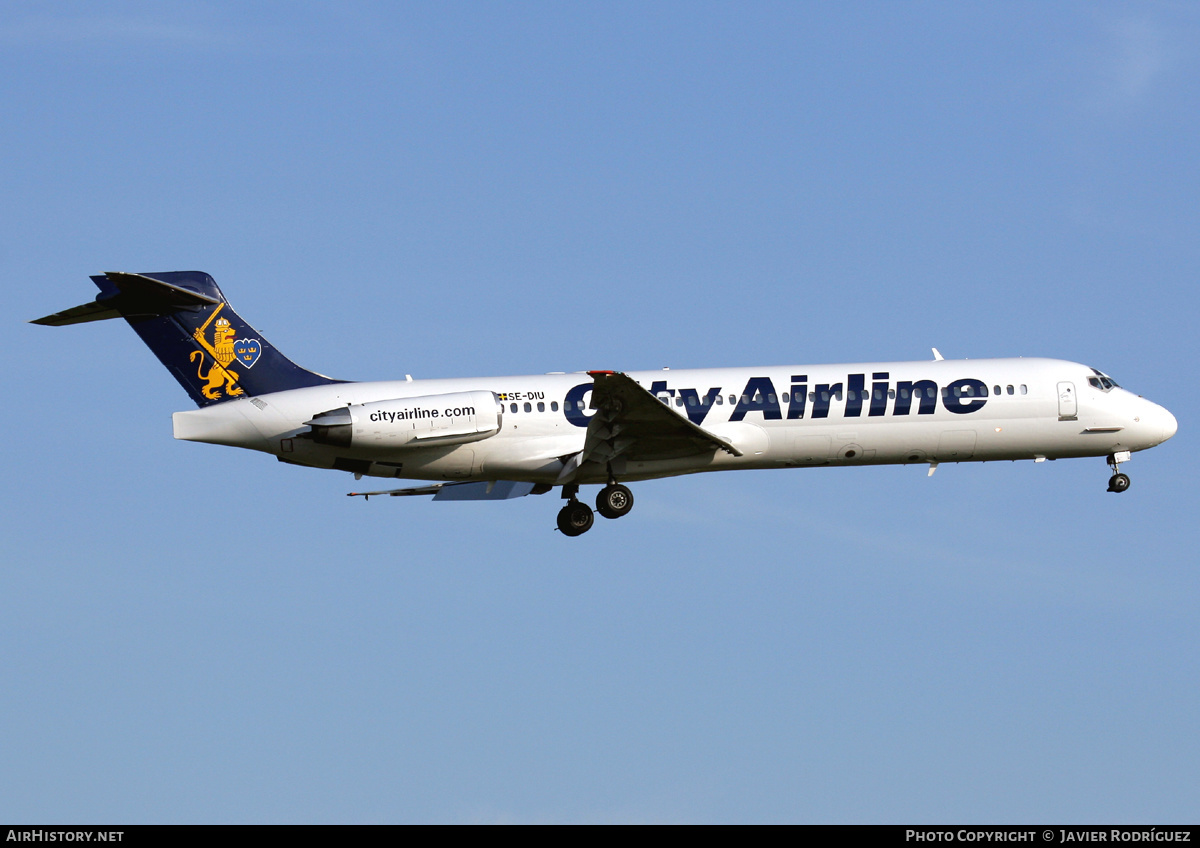 Aircraft Photo of SE-DIU | McDonnell Douglas MD-87 (DC-9-87) | City Airline | AirHistory.net #569084