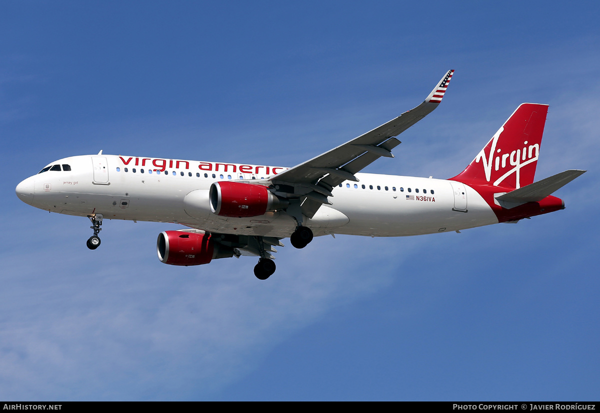 Aircraft Photo of N361VA | Airbus A320-214 | Virgin America | AirHistory.net #569098