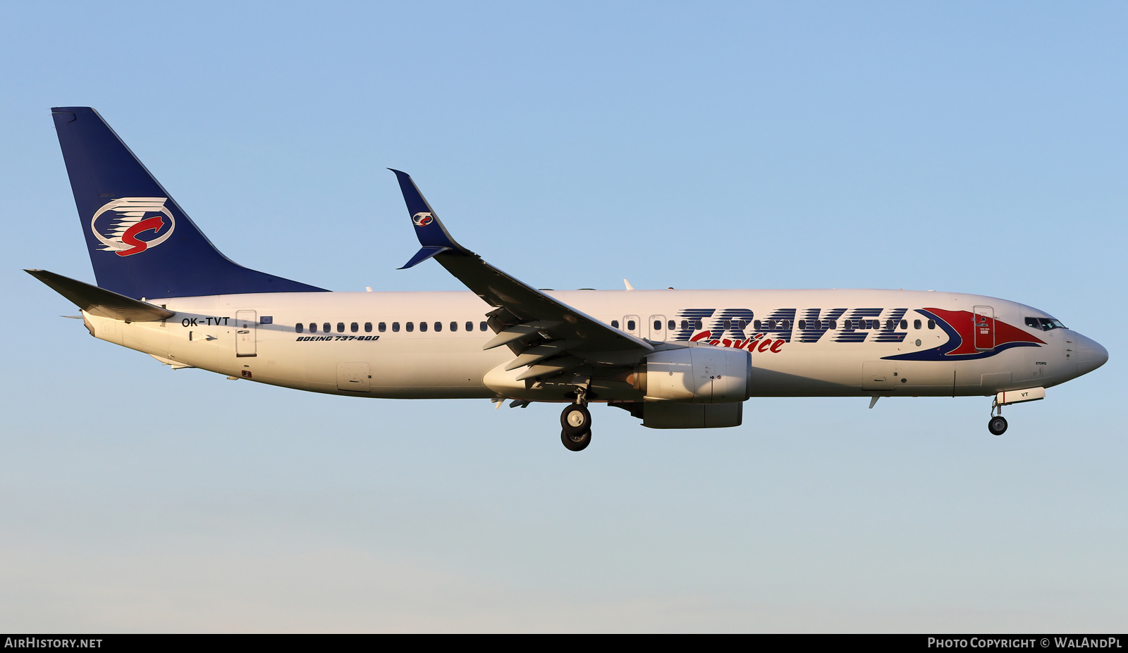 Aircraft Photo of OK-TVT | Boeing 737-86N | Travel Service | AirHistory.net #569102