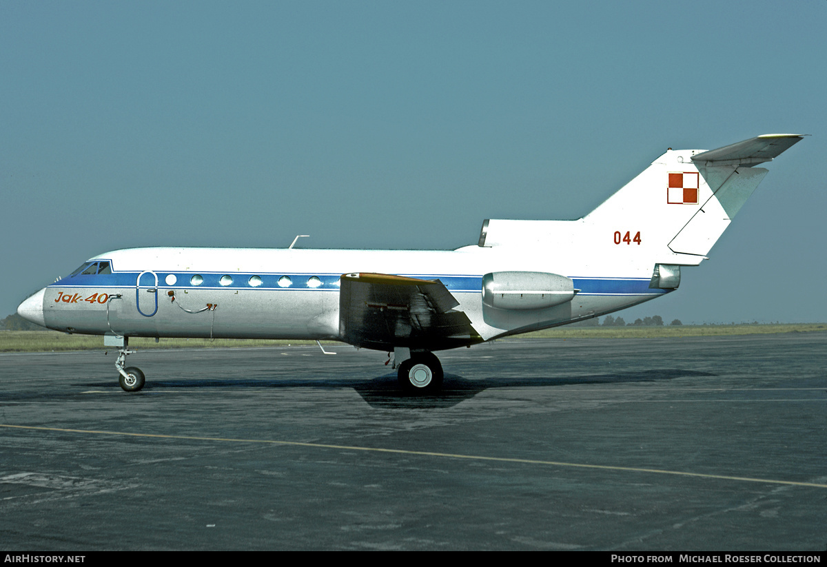 Aircraft Photo of 044 | Yakovlev Yak-40 | Poland - Air Force | AirHistory.net #569146