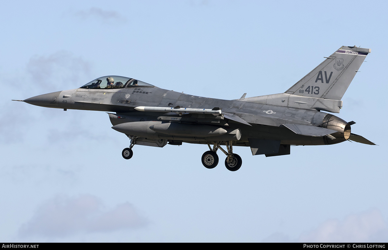 Aircraft Photo of 88-0413 / AF88-413 | General Dynamics F-16CG Fighting Falcon | USA - Air Force | AirHistory.net #569191