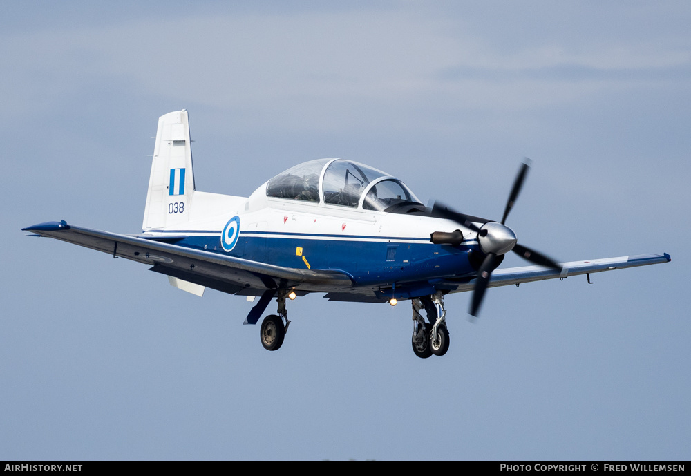 Aircraft Photo of 038 | Raytheon T-6A/NTA Texan II | Greece - Air Force | AirHistory.net #569192
