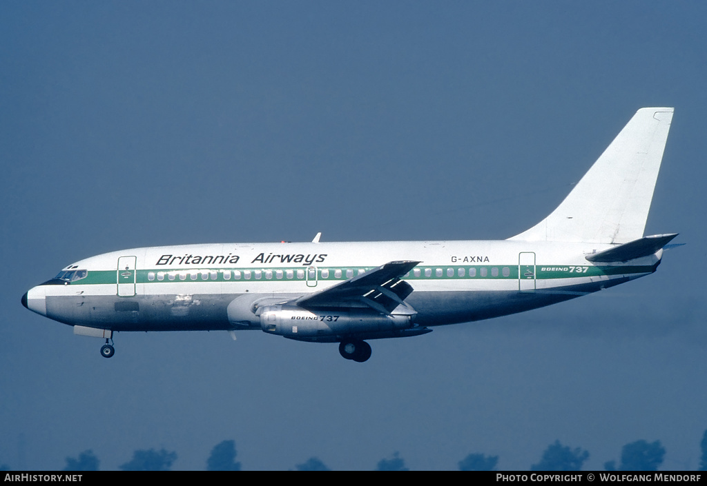 Aircraft Photo of G-AXNA | Boeing 737-204C | Britannia Airways | AirHistory.net #569269