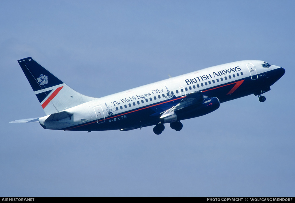 Aircraft Photo of G-BKYN | Boeing 737-236/Adv | British Airways | AirHistory.net #569274