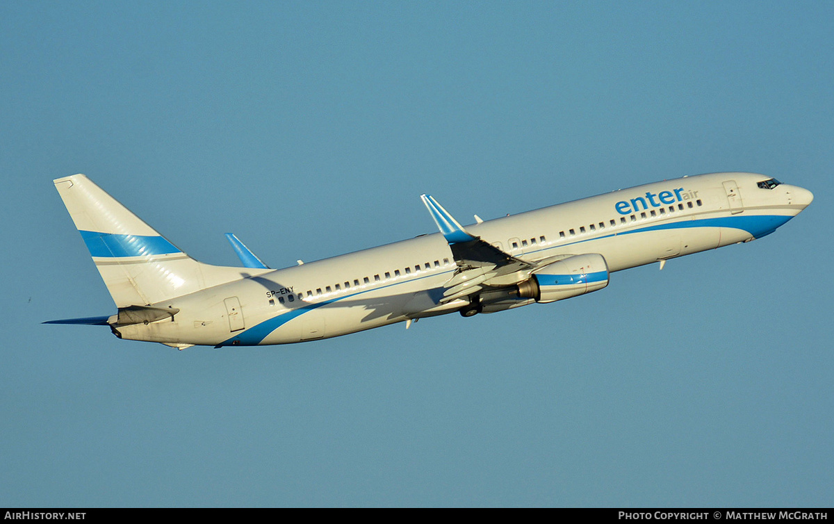 Aircraft Photo of SP-ENY | Boeing 737-86N | Enter Air | AirHistory.net #569291