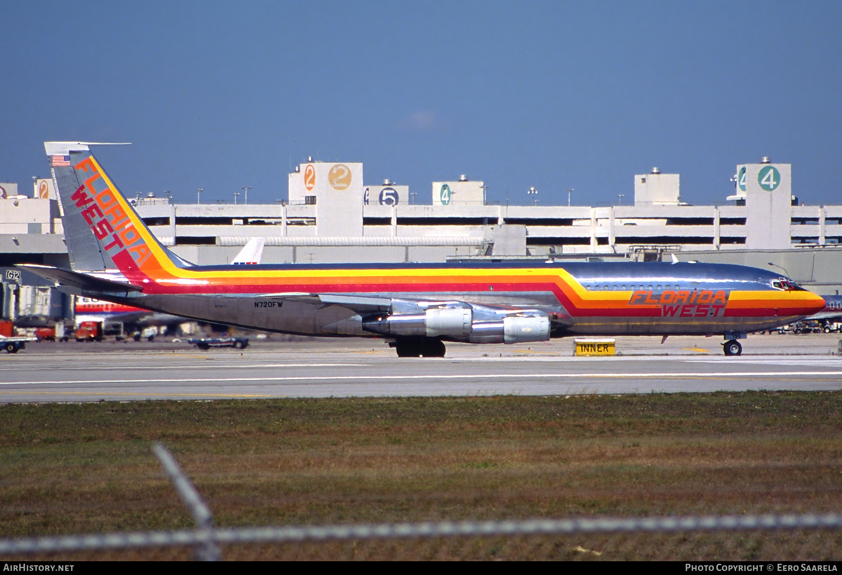 Aircraft Photo of N720FW | Boeing 707-351C | Florida West Airlines | AirHistory.net #569347