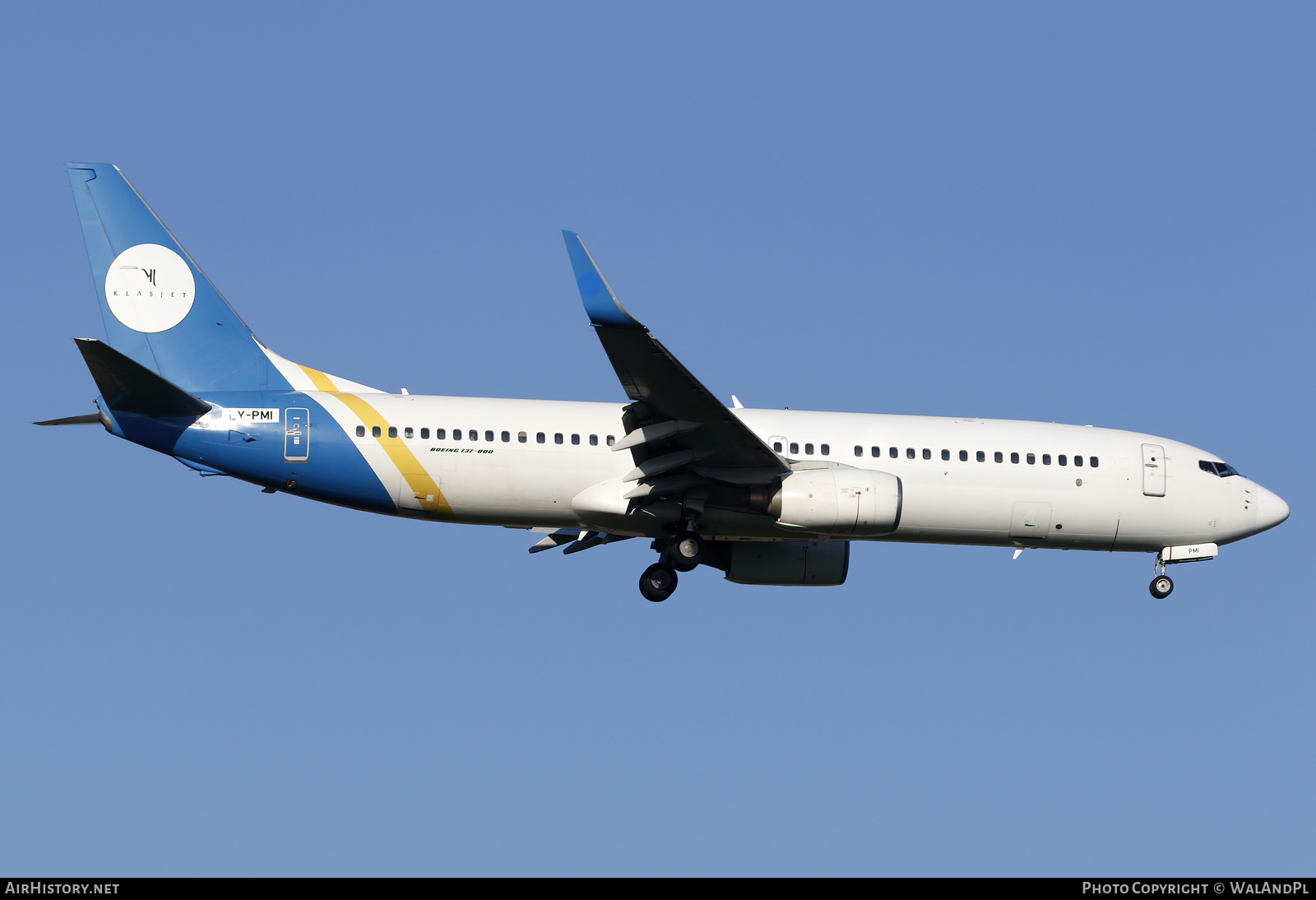 Aircraft Photo of LY-PMI | Boeing 737-800 | Klasjet | AirHistory.net #569503