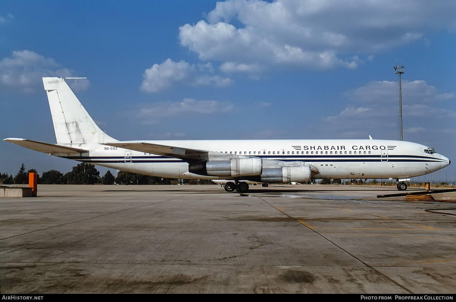 Aircraft Photo of 9Q-CSZ | Boeing 707-323C | Shabair Cargo | AirHistory.net #569591