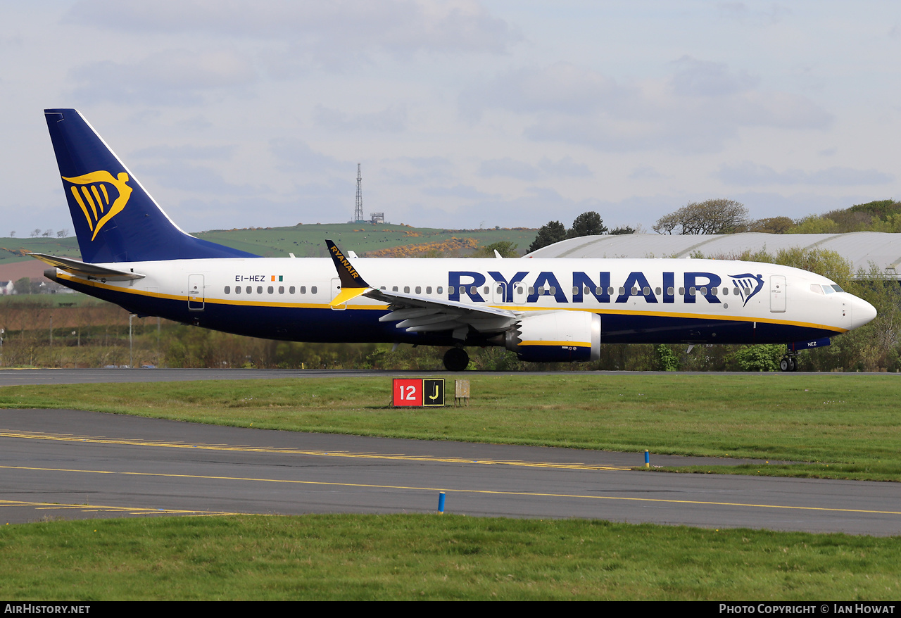 Aircraft Photo of EI-HEZ | Boeing 737-8200 Max 200 | Ryanair | AirHistory.net #569605