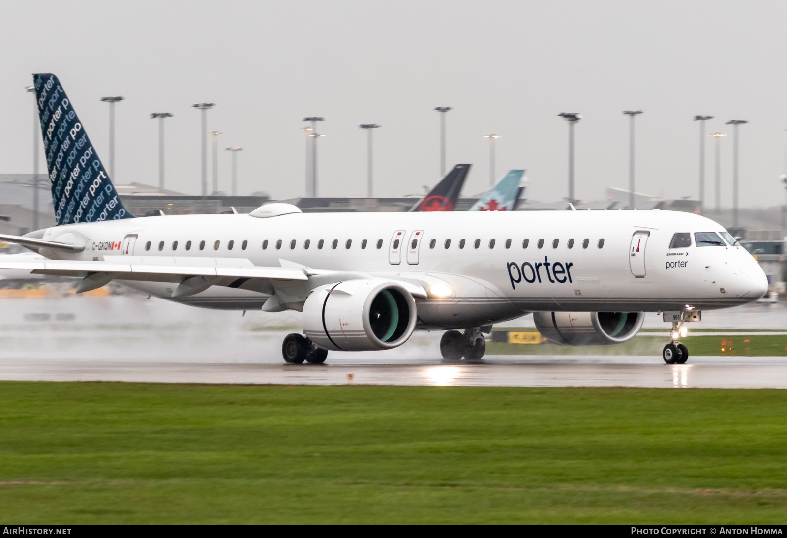 Aircraft Photo of C-GKQN | Embraer 195-E2 (ERJ-190-400) | Porter Airlines | AirHistory.net #569616