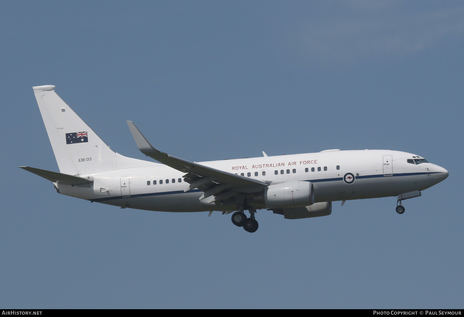 Aircraft Photo of A36-001 | Boeing 737-7DT BBJ | Australia - Air Force | AirHistory.net #569643